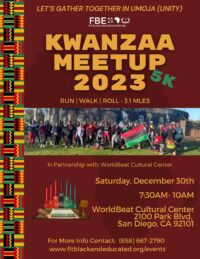 Kwanzaa Meet-Up: Run, Walk, Roll at WorldBeat Cultural Center